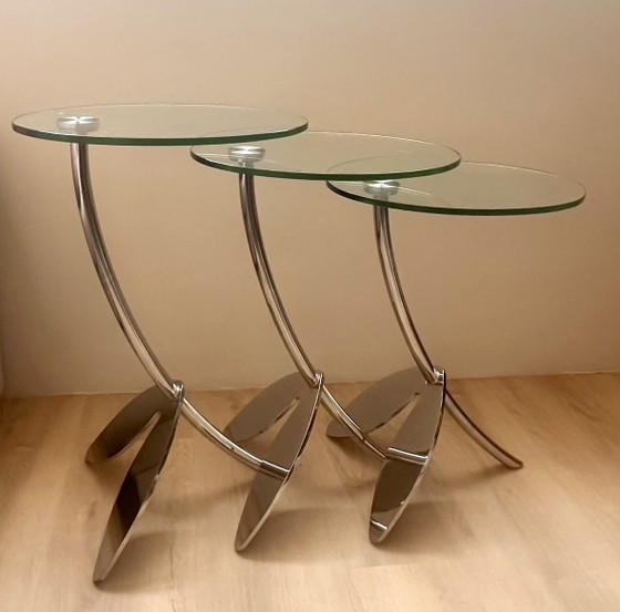 Image 1 of Ensemble complet de tables gigognes Metaform Papillon de Thomas Althaus