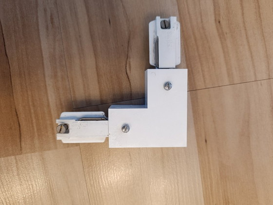 Image 1 of Staff Duo 4x white track system vintage retro Zumtobel track system LED