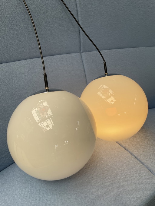 Grote Raak ochtendmist hanglampen, jaren 70