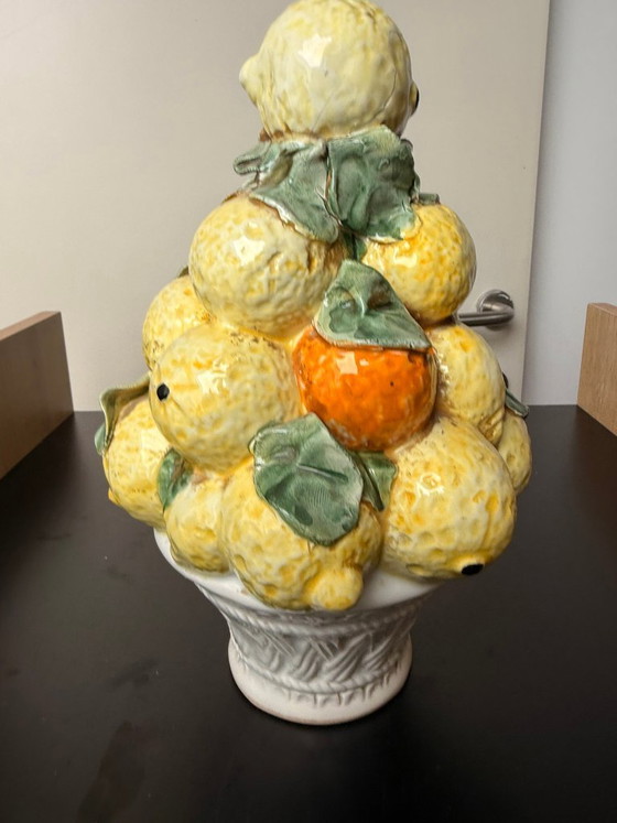 A Vintage Italian Ceramic Citrus Fruit Topiary – Decorative Objects (photo 3 of 6)