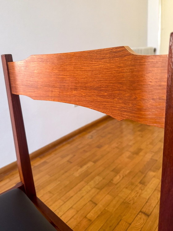 4 Sedie da pranzo italiane Mid-Century – Wood (photo 5 of 6)