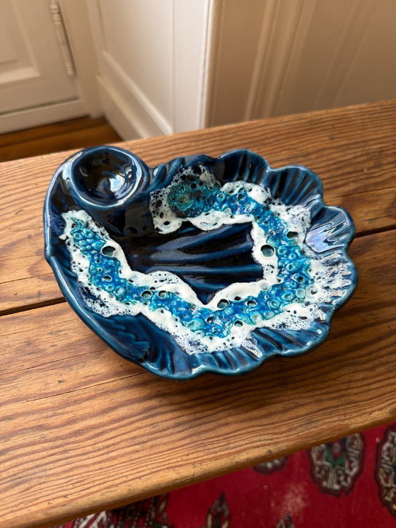Image 1 of Fat lava blue trinket tray