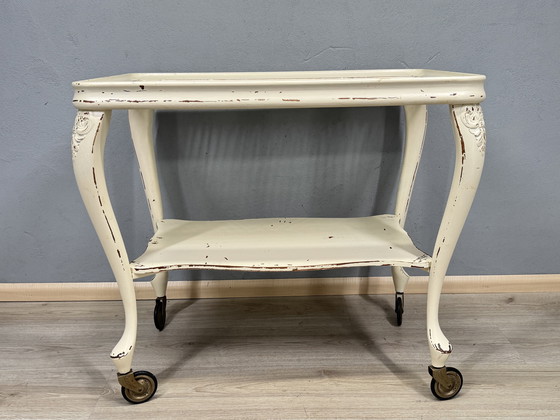 Image 1 of Chippendale serving trolley with webbing top