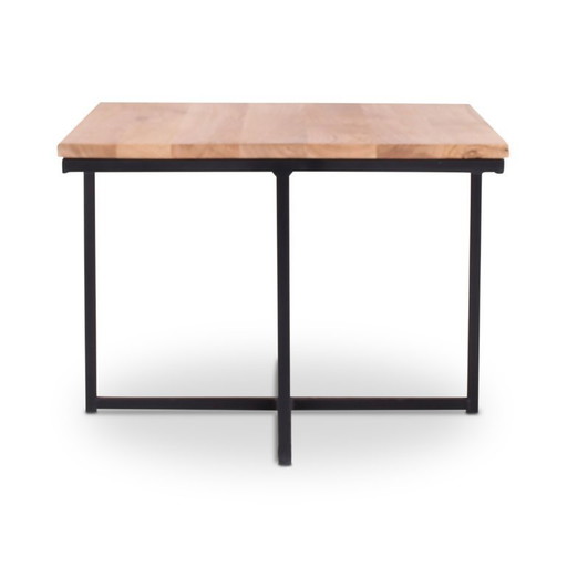 Bijzettafel 60x60 eik naturel