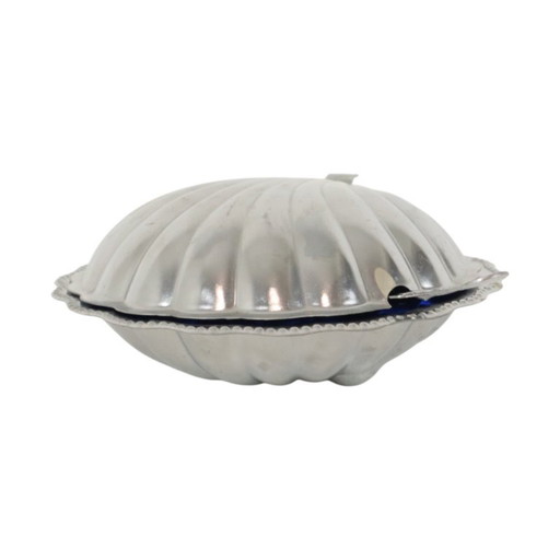 Mantequera vintage con forma de concha de vieira – tafelaccessoires, Chrome, Glass (photo 2 of 12)