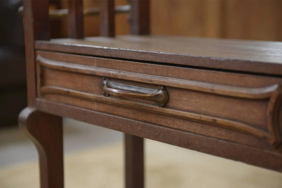 Mahogany cabinet Art Nouveau 1900s – Coat racks, Wood, Copper (photo 7 of 12)
