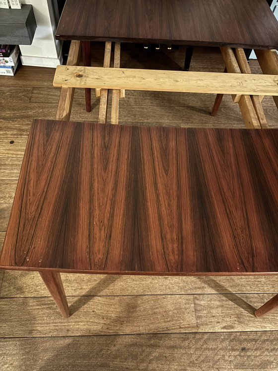 Image 1 of Deense design tafel teak fineer uitschuifbaar
