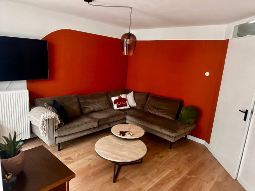 Ecksofa Samt Taupe