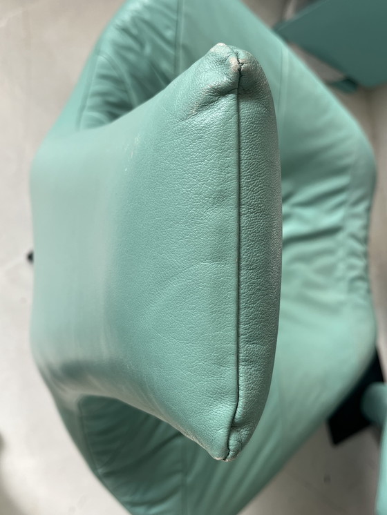 Image 1 of Postmodern Harvink “Turner” recliner armchair, Jack Crebolder, with footstool