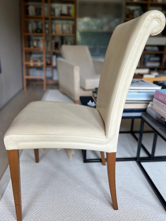 Image 1 of Set of 6 Poltrona Frau Vittoria Chairs – 1997