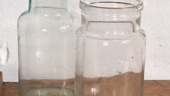 Kleine antieke potten (ca. 1920). 2-delige set #17 – Decoratieve objecten, Glass (photo 3 of 16)