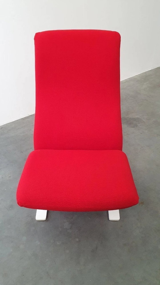 Image 1 of Artifort Pierre Paulin concorde kwekkie rood retro