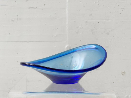 Ciotola Selandia blu di Per Lütken per Holmegaard, Danimarca, anni '60