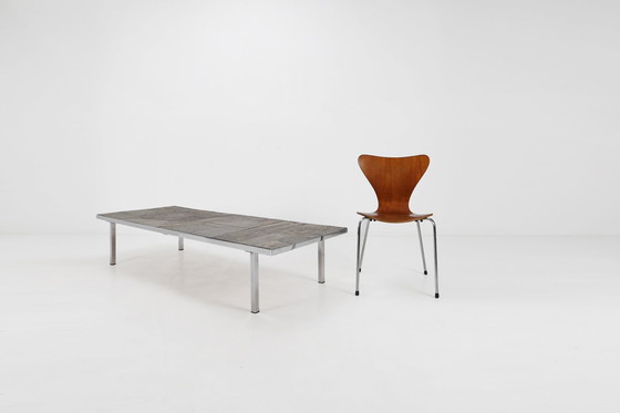 Image 1 of Table basse brutaliste faite et signée par Pia Manu, années 1960