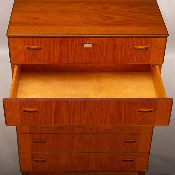 Image 1 of Cómoda de teca de diseño danés, años 60