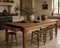 French Provincial Pine Harvest Table with Drawers, 19th Century – eettafels, Rustic (photo 2 of 6)