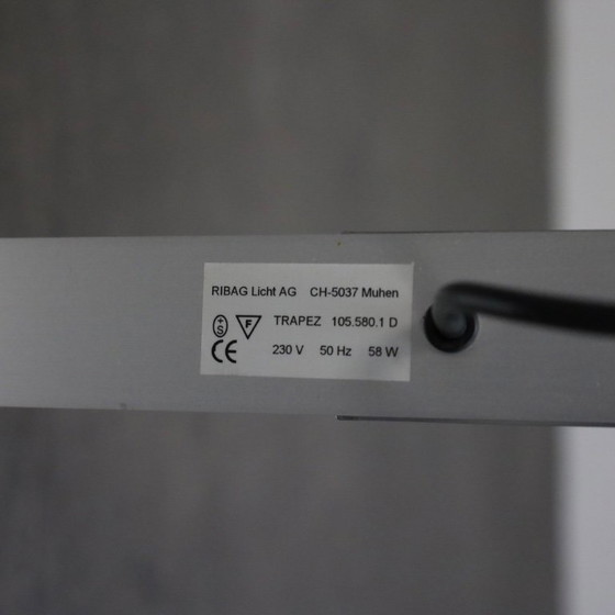 Image 1 of Lampadaire trapèze postmoderne d'Erwin Egli pour RIBAG, Suisse, 1995