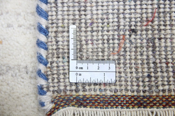 Image 1 of Original Modern Indo Gabbeh Woll Teppich 298 x 80 cm Top Zustan