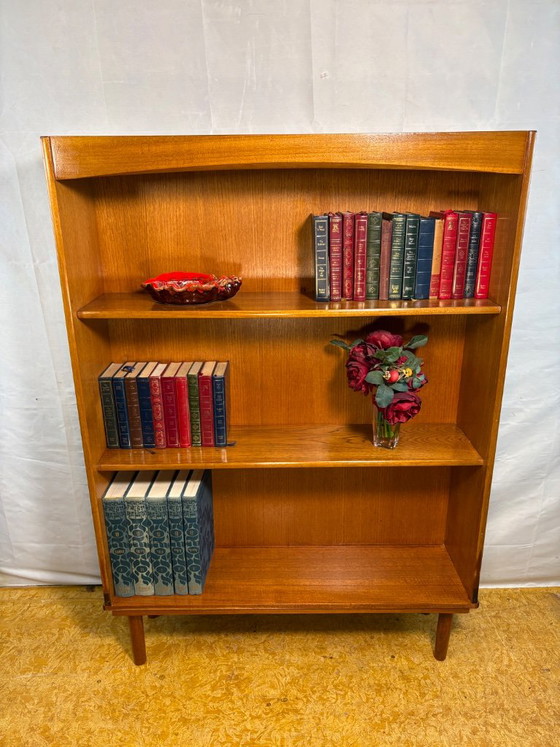 Bibliothèque vintage en teck du milieu du siècle | Années 1960-1970 | Style scandinave rétro | Design gain de (photo 6 of 6)