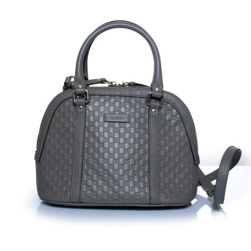 Gucci, Microguccissima dome in grey