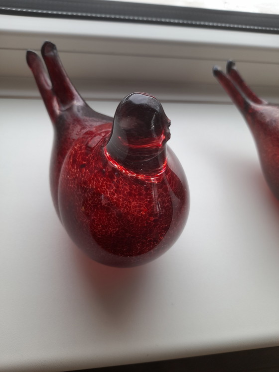 Image 1 of Set rode duiven van ArtGlass Team