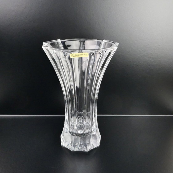 Vaso grande e pesante in cristallo Nachtmann W.G. Saphir – Vasi, Vetro (photo 6 of 9)
