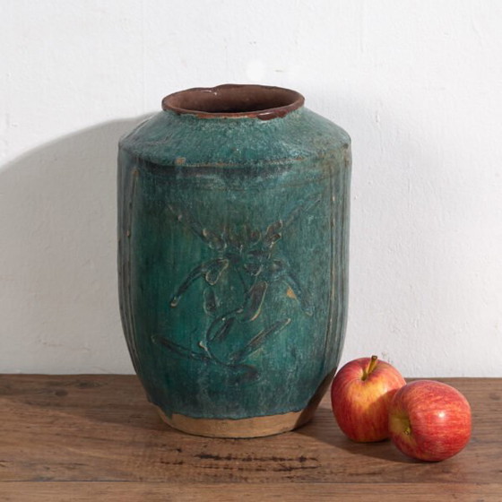 Antieke turquoise groene vaas (ca. 1820) #34 – Vazen, Ceramic (photo 5 of 40)