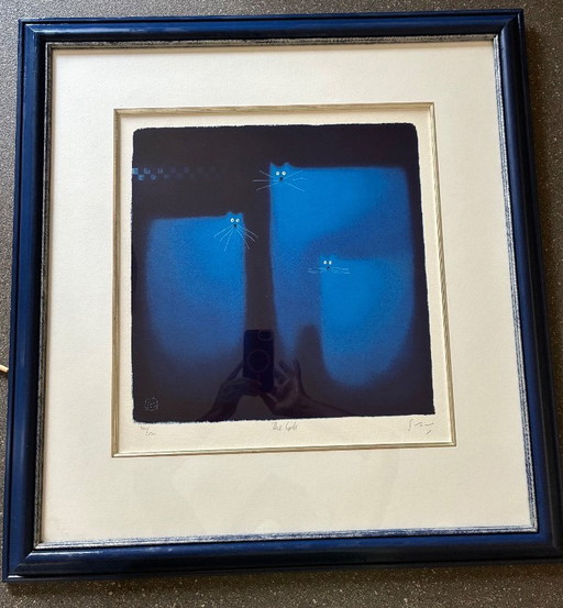 Die Mädchen von Govinder Nazran – lithos zeefdrukken, Glass, Paper