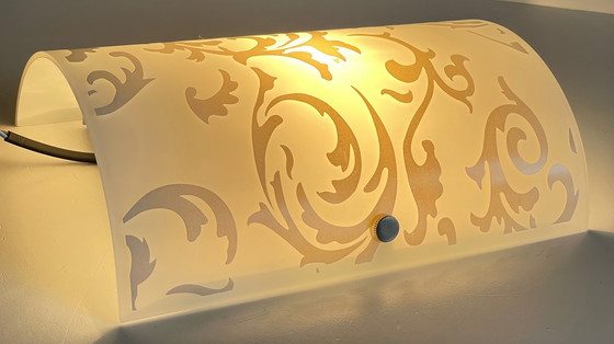 Image 1 of Polished and Silk-screened Glass Wall Lamp by Eglo