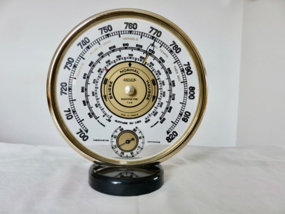 Jaeger, Thermometer, Barometer, Skeleton, 7.A.B, Meteorological Station, 1960 – Decorative Objects, Glass (photo 12 of 12)