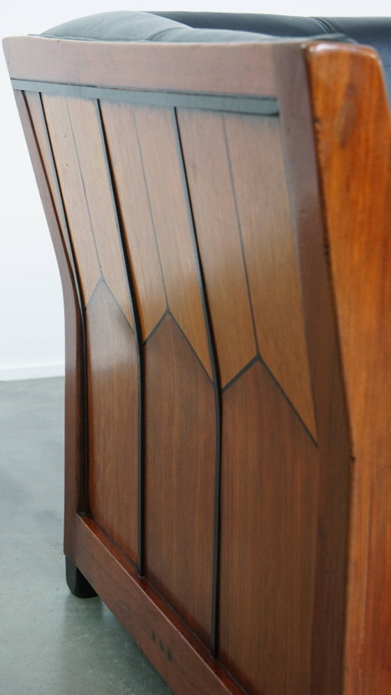 Image 1 of Sofá de diseño Art Déco Schuitema 2,5 plazas de cuero