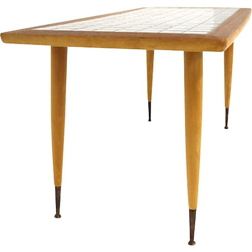 Mesa de centro de cerámica vintage de Alberts Tibro, Suecia, 1960