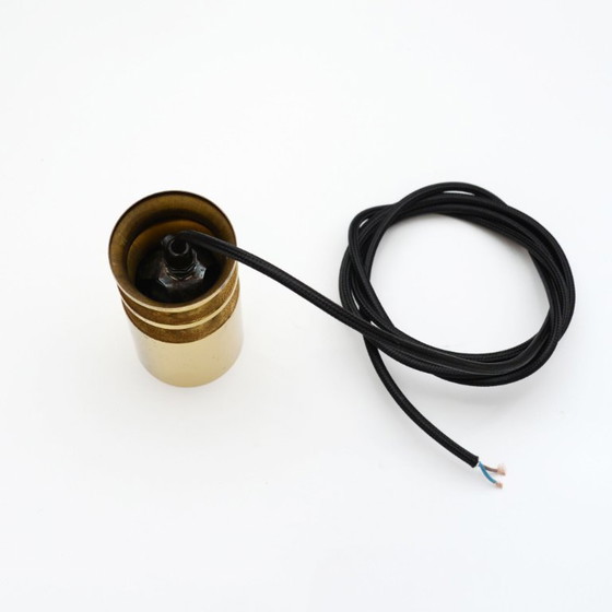 Image 1 of Coppia di lampade dorate, Danimarca, anni '50