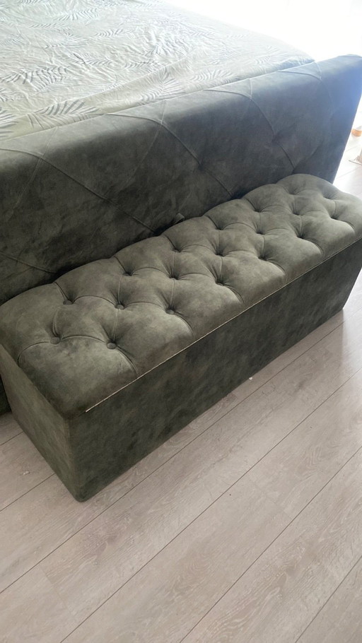 For sale: an exclusive Erik Kuster designer bed in top condition - a stylish and comfortable eye-catcher for any luxury bedroom.