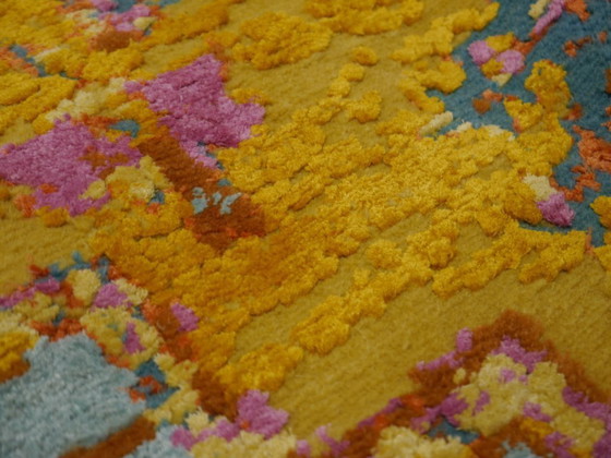 Image 1 of Zijden vloerkleed - Modern design vloerkleed Heriz zijde 300 x 250