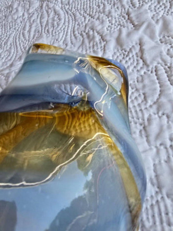 Mdina Glass Malta blown glass soliflore vase, signed 2013 (photo 5 of 5)