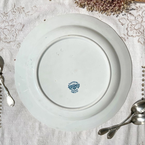 Large round vintage ironstone platter, Onnaing Spring pattern – Crockery (photo 7 of 8)