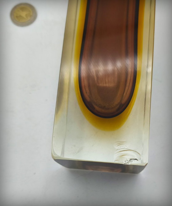 Image 1 of XXL Sommerso Vase By Flavio Poli, Murano, Italy, 1950s