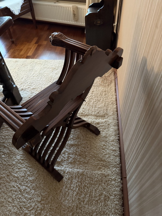 Image 1 of Sedia Savonarole in noce immacolato