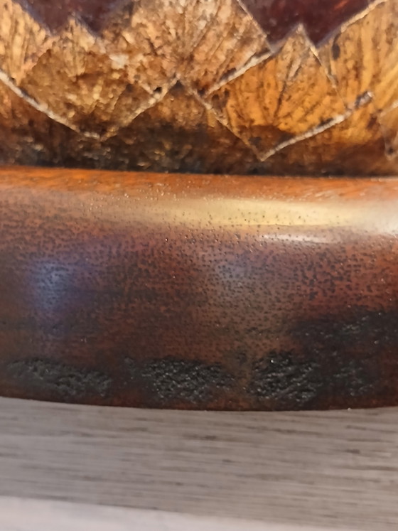Seltene Große Thai Bronze Lampen 19. Jh. Gestempelt Chiang Mai Seide Thai Brokat – Thaïlande 19 eme (photo 7 of 15)