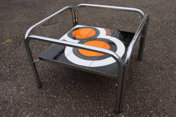 Image 1 of Tavolino da caffè in ceramica, design vintage anni '70