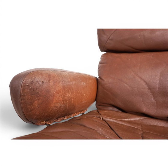 Image 1 of Westnofa Wing Leather Armchair by Harald Relling, 1970