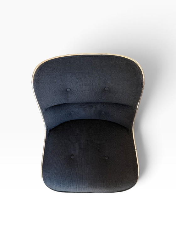 Charles Pollock Chefsessel von Knoll – Schwarzer Stoff – 1. Bein – Textile (photo 5 of 11)