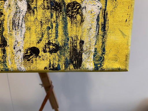 Modern painting by Pieter Boxman from 2013 The Herd Still An Toe 4