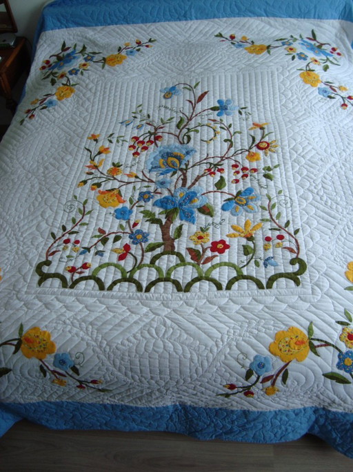 Handmade Amish Quilt (from 1986) - ‘Tree of life’ pattern