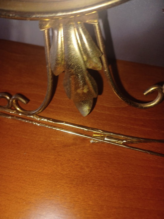 Image 1 of Vintage Deknudt Zonnespiegel Jaren 60 – Hollywood Regency Heksenoog Spiegel Messing – Bolle Butlerspiegel Mid Century Moderne Wa