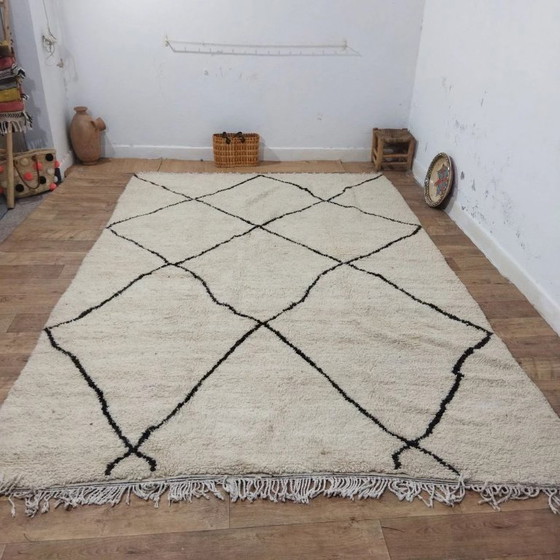 Image 1 of Tappeto Beni Ouarain autentico XXL – Pezzo unico in lana annodato a mano (330 × 226 cm)