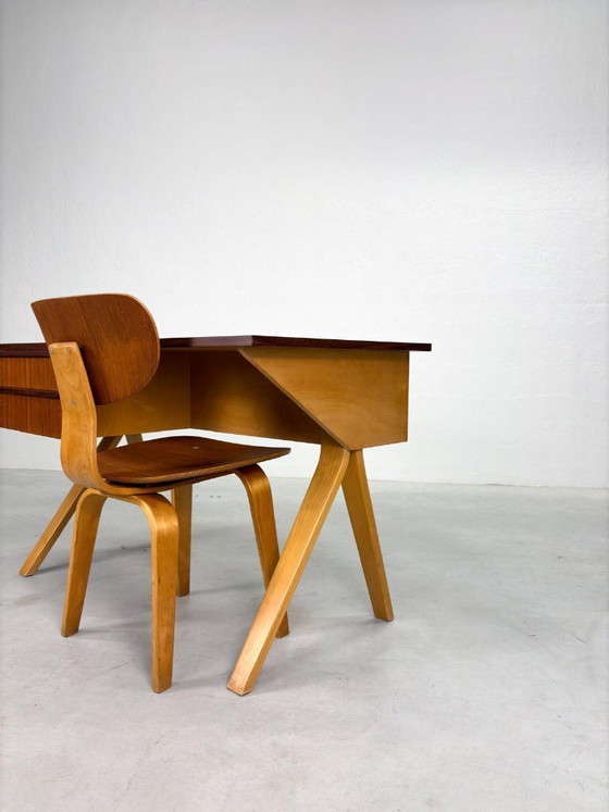 Image 1 of Scrivania Pastoe 'EB32' serie betulla di Cees Braakman