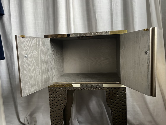 Memphis Stijl Kastje, Lam Lee Group, 1990’s – Kasten, Metal, Wood, Vintage (photo 9 of 13)