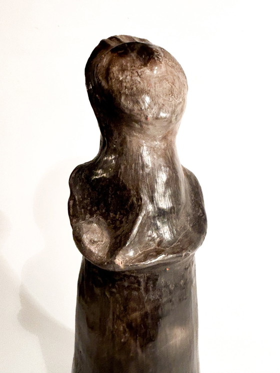 1950s Italian Artist Maternity Ceramic Sculpture (photo 9 of 10)